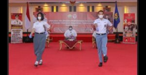 Dua calon Paskibraka Nasional utusan Sultra ini merupakan siswa asal Kota Baubau dan Kota Kendari. Foto : Khuming