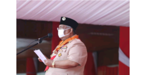 Gubernur Ali Mazi memimpin upacara peringatan HUT Gerakan Pramuka ke-60