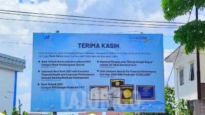 Catatan prestasi diraih Bank Sultra.
