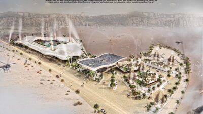 Karya desain Muh Irsyad dan team yang lolos nominasi International Young Architects Competitions di Negara Arab Saudi Tahun 2021.